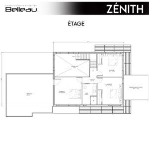 Ceci est le plan de l'étage, modèle Zénith