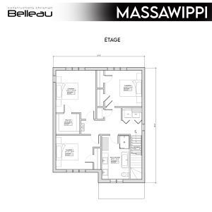 Ceci et le plan de l'étage, modèle Massawippi