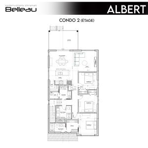 Ceci est le plan de l'étage du condo, modèle Albert